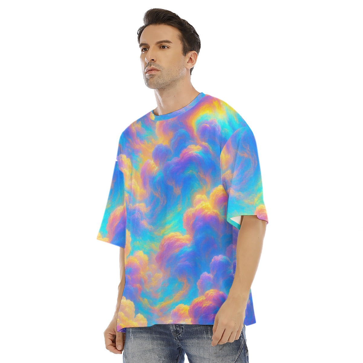 Men's Drop Shoulder T-shirt With Short Sleeve