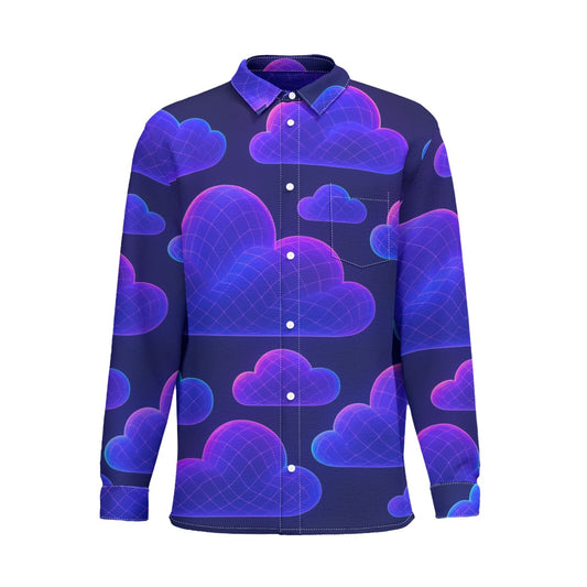 Men's Business Long Sleeve Pocket Shirt|115GSM Cotton poplin