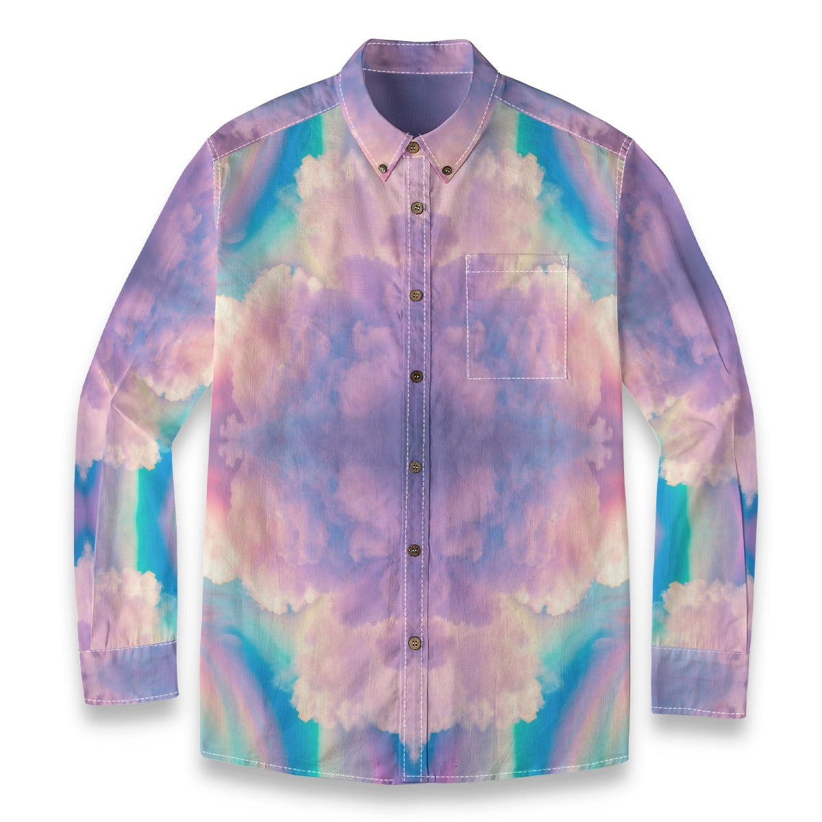 Men's Casual Lapel Long Sleeve Shirt|125GSM Cotton