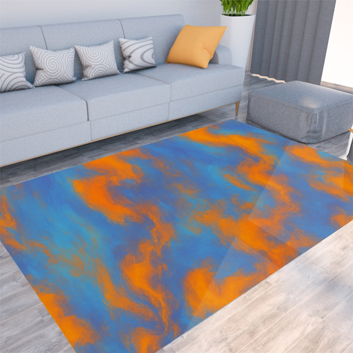 Unisex Foldable Rectangular Thickened Floor Mat