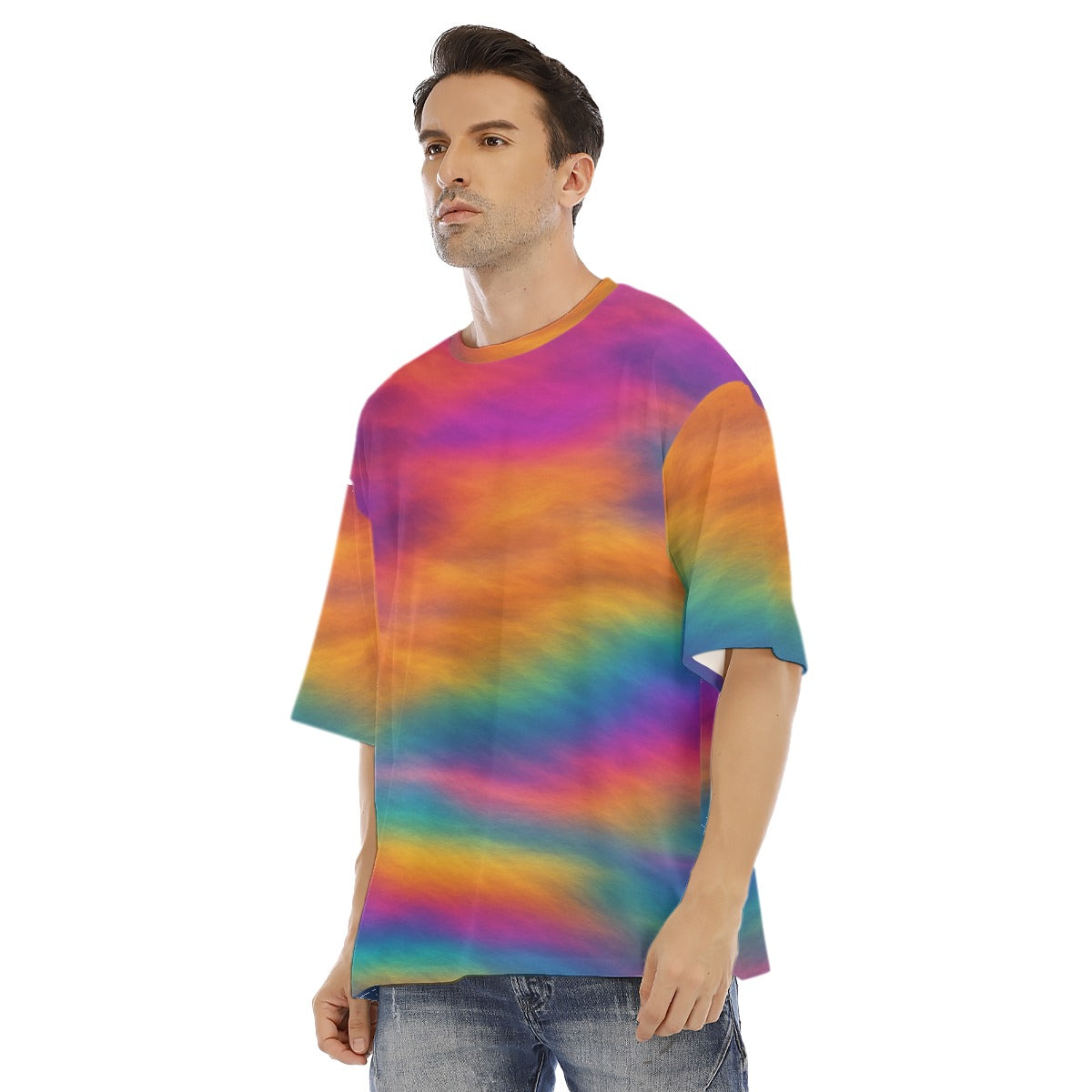 Men's Drop Shoulder T-shirt With Short Sleeve