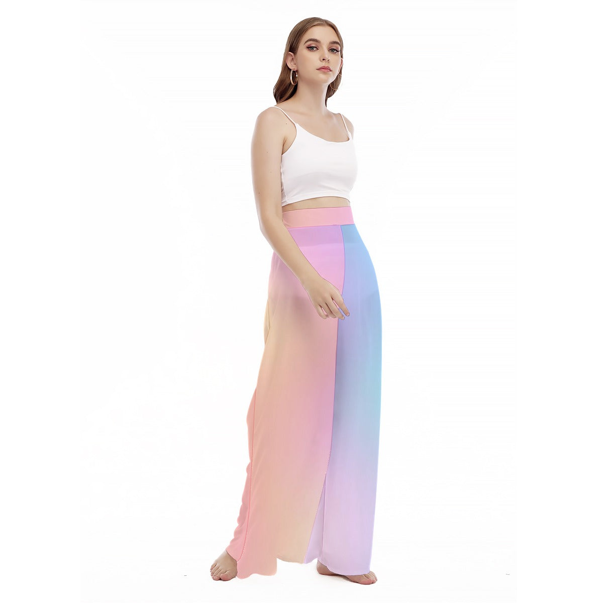 Women's High Waist Wide Leg Trousers