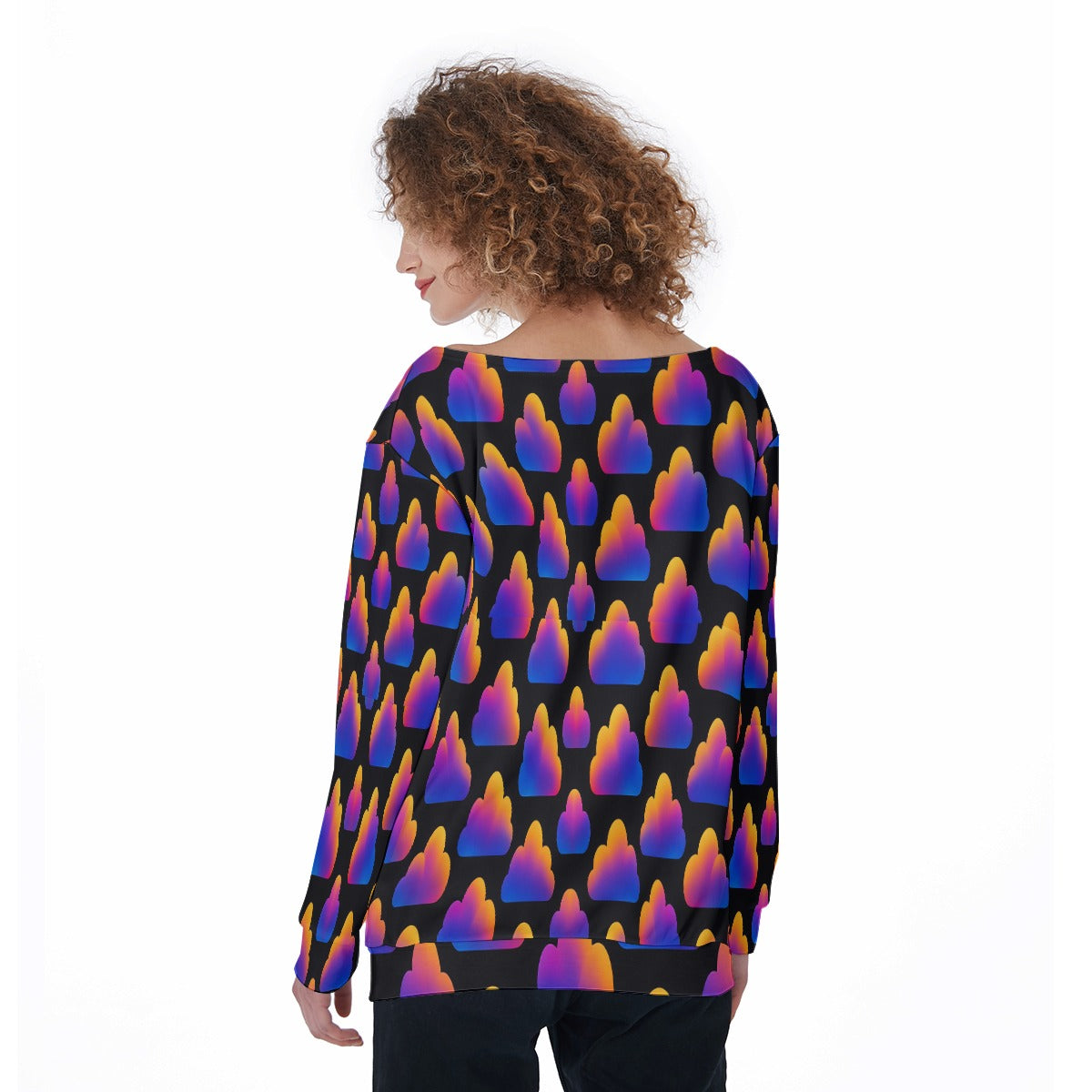 Women's Off-Shoulder Sweatshirt