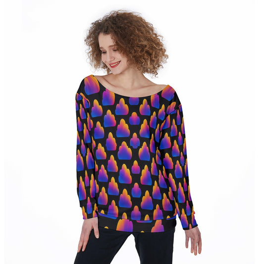 Women's Off-Shoulder Sweatshirt