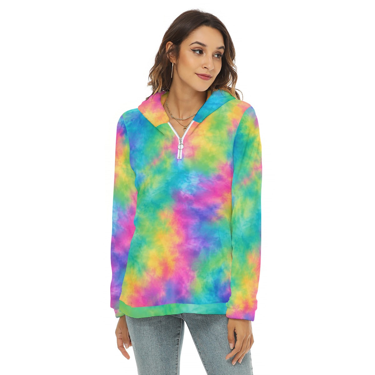 Women’s Borg-Fleece Half-Zip Hoodie - view 3