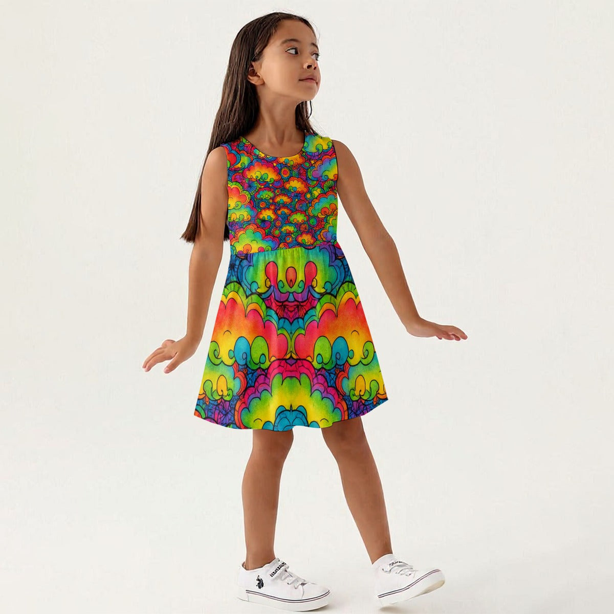 Unisex Girls Sleeveless A-Line Dress