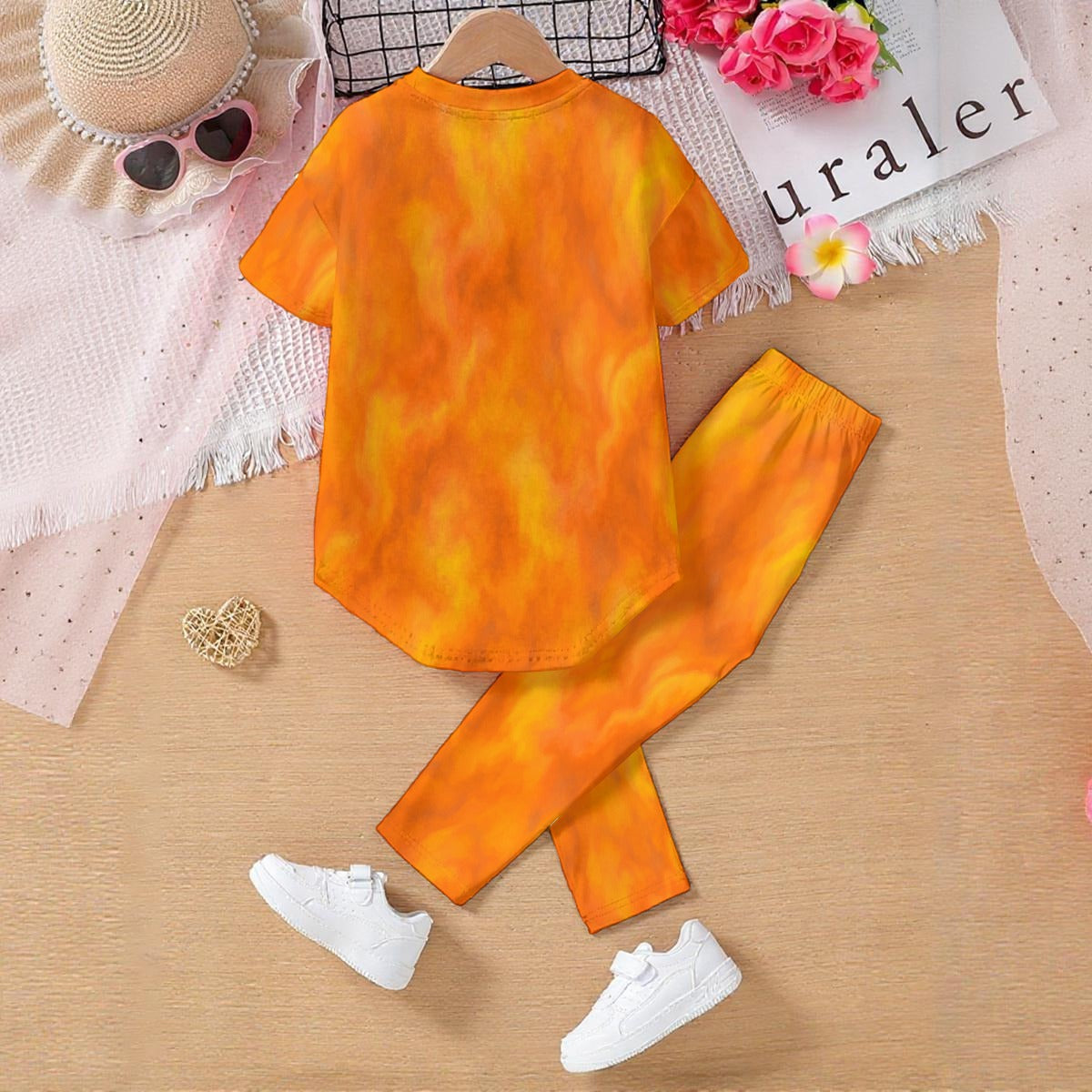 Unisex Kids' Casual Top and Pants Set