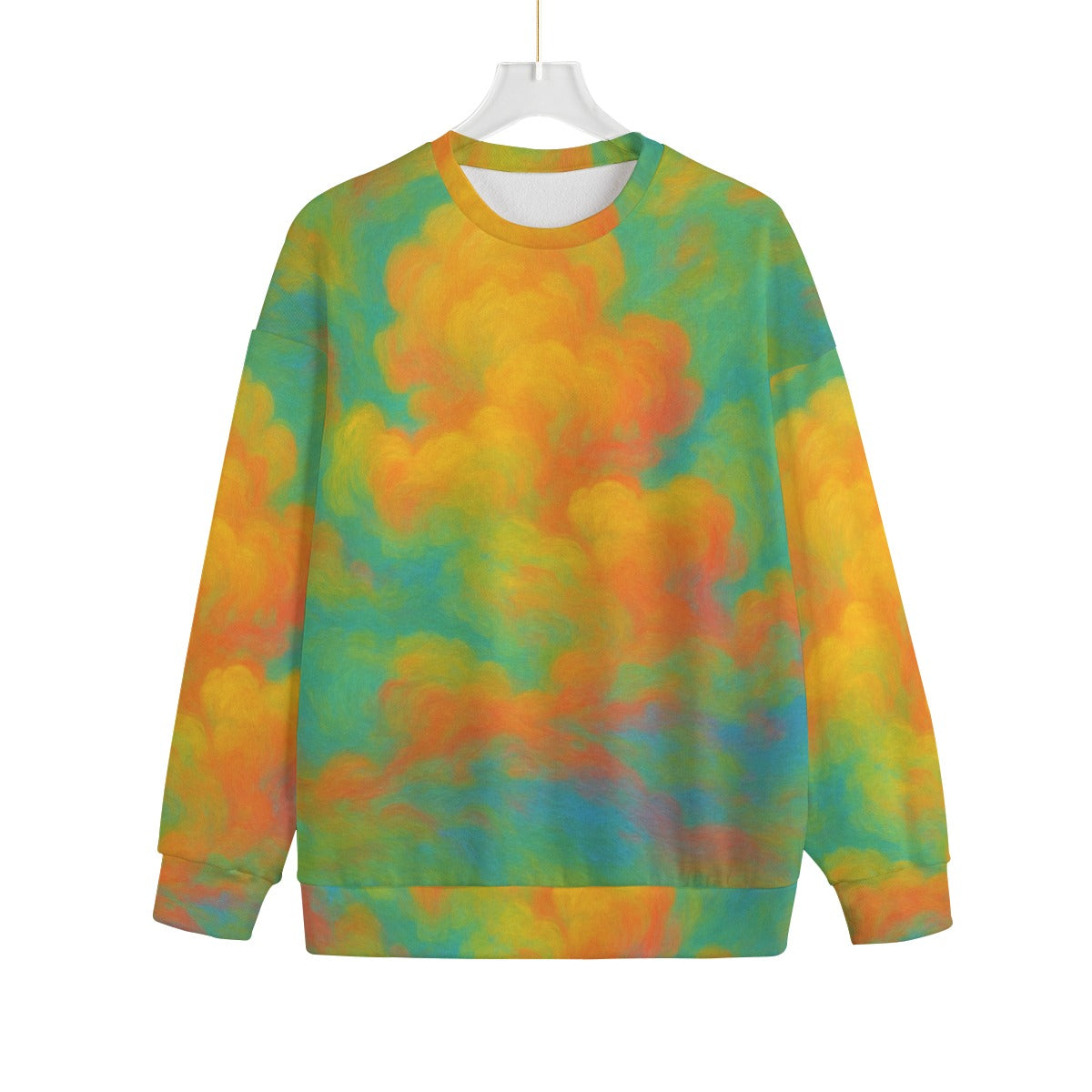 Unisex Drop-shoulder Knitted Fleece Sweater - view 1