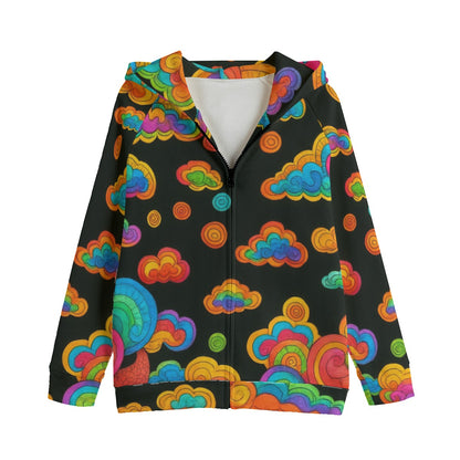 Unisex Kid's Zip Up Raglan Sleeve Hoodie | 310GSM Cotton