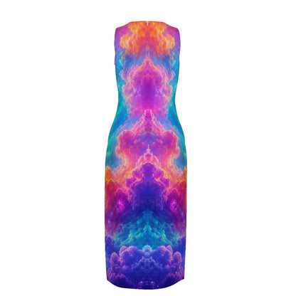 Women's Beach Perspective Chiffon Sleeveless Dress