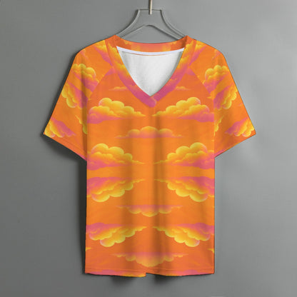 Women's V-neck T-shirt With Short Sleeve