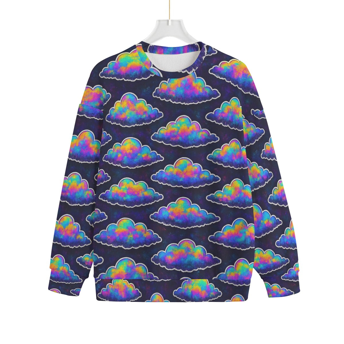 Unisex Drop-shoulder Knitted Fleece Sweater - view 1