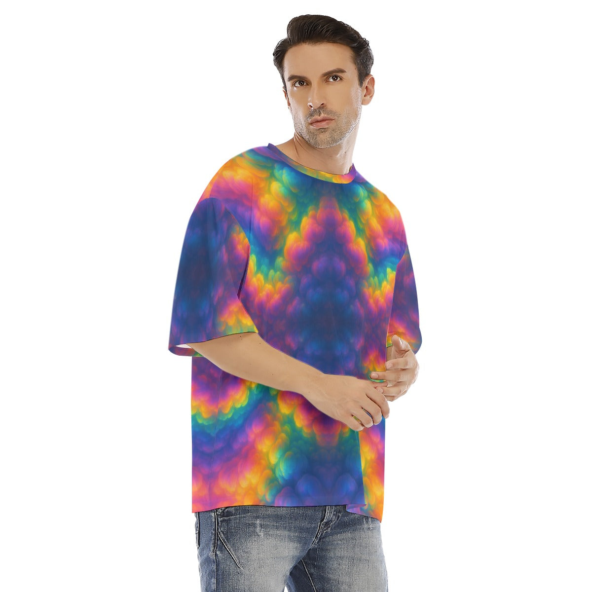 Men's Drop Shoulder T-shirt With Short Sleeve