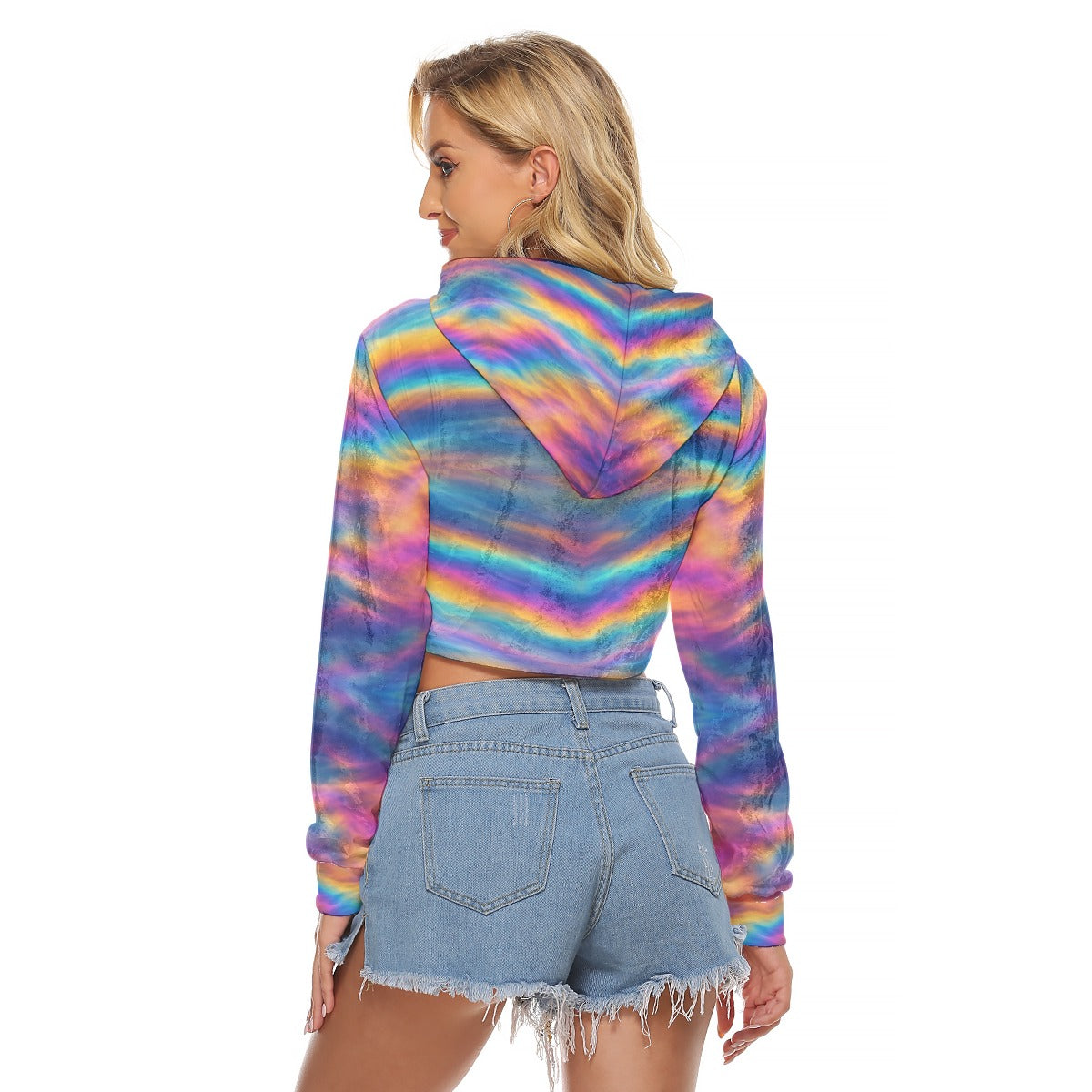 Women's Crop Top Hoodie|Velvet