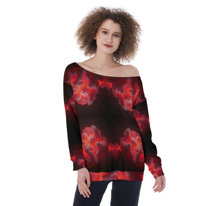 Women's Off-Shoulder Sweatshirt