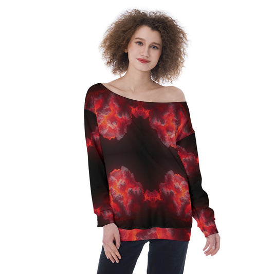 Women's Off-Shoulder Sweatshirt