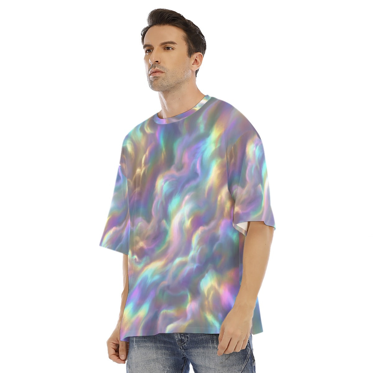 Men's Drop Shoulder T-shirt With Short Sleeve