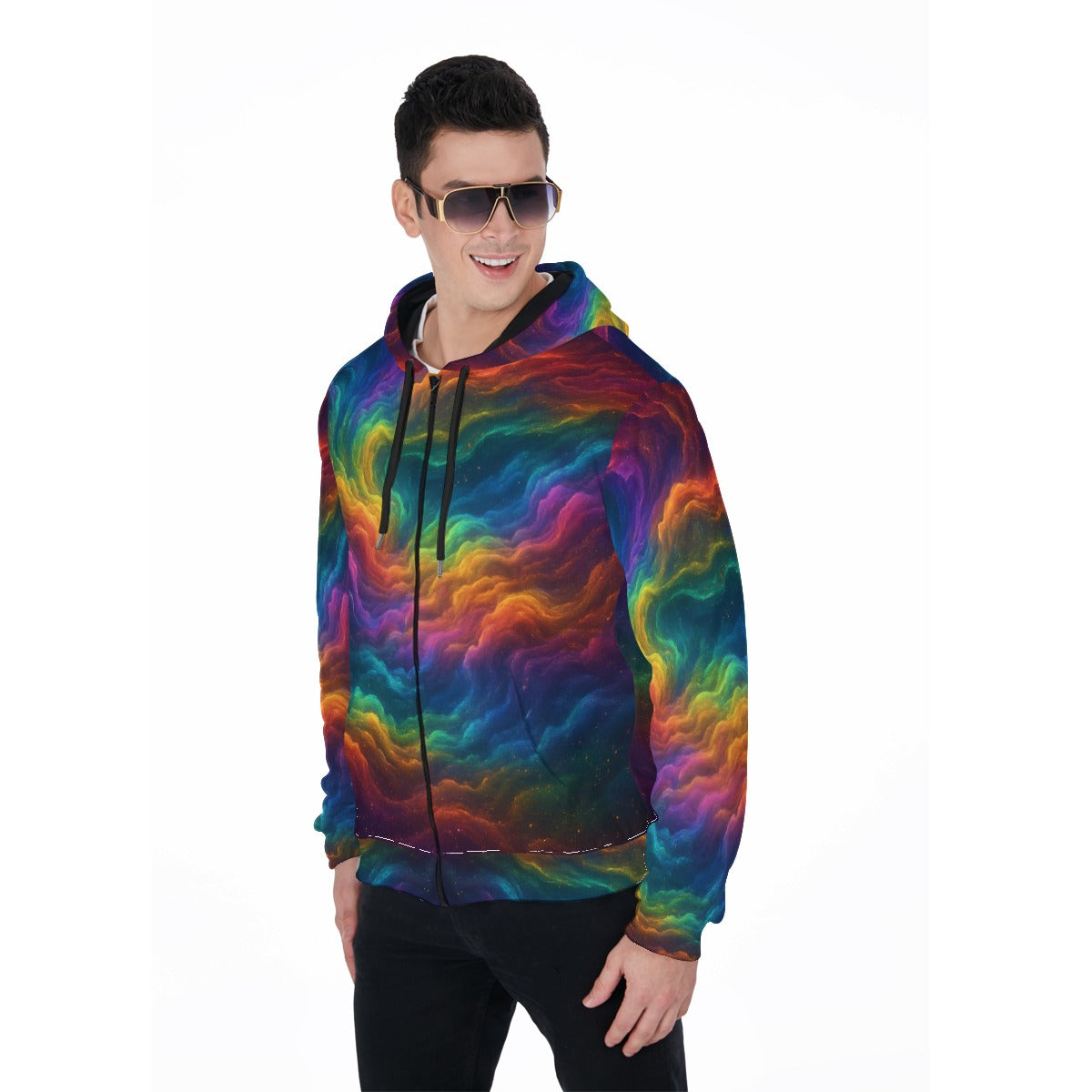 Unisex Zip Up Hoodie With Pocket