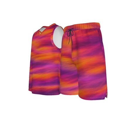 Men's V Neck Basketball Suit