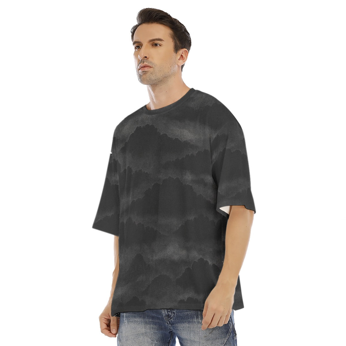Men's Drop Shoulder T-shirt With Short Sleeve