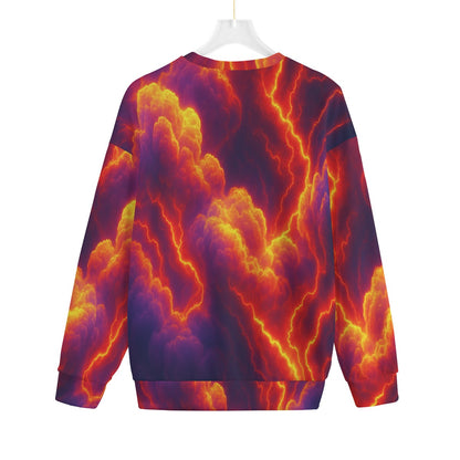 Unisex Drop-shoulder Knitted Fleece Sweater - view 2