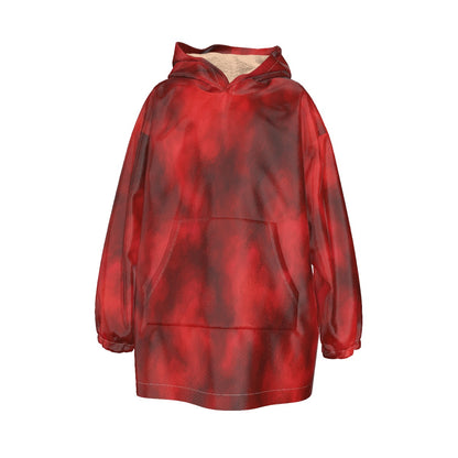 Unisex Kid's Sherpa Fleece Hoodie Blanket