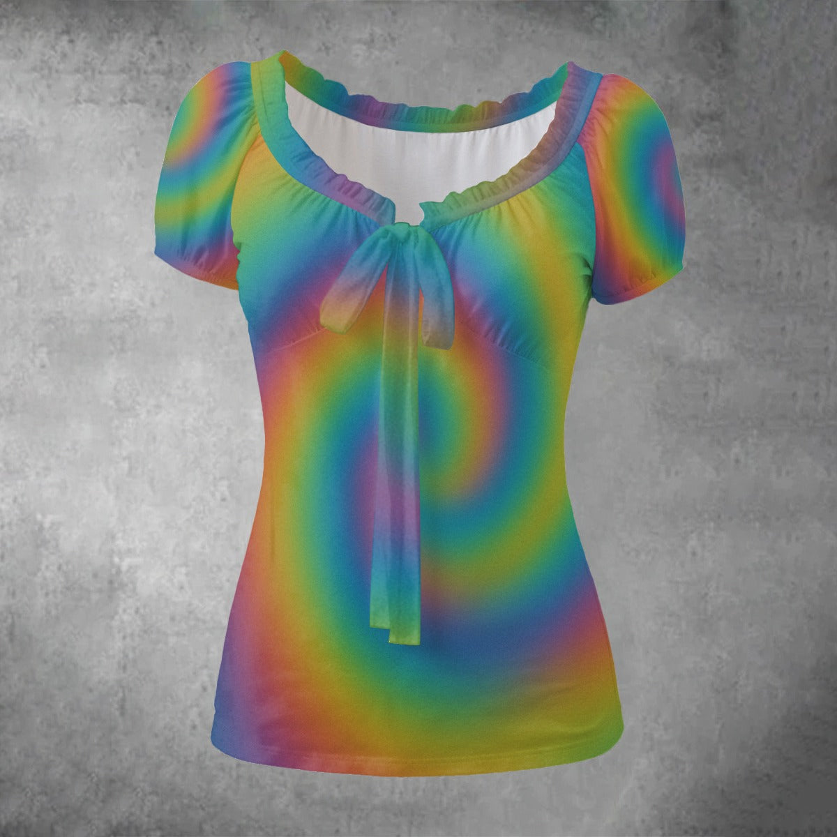 Women's Puff Sleeve Pleated Shirt