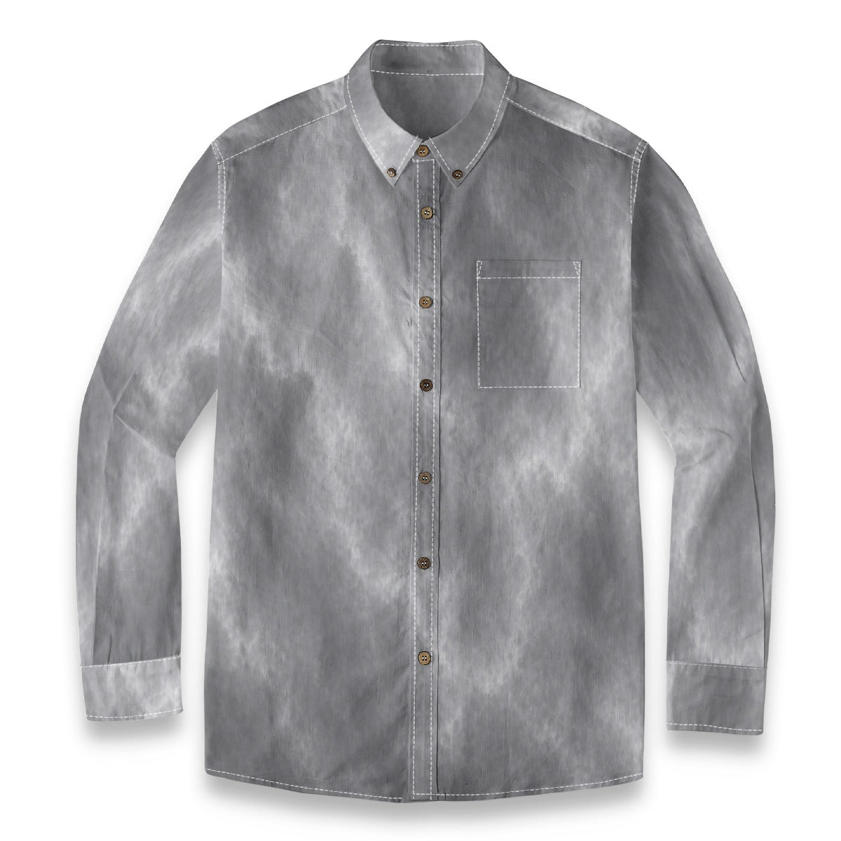 Men's Casual Lapel Long Sleeve Shirt|125GSM Cotton