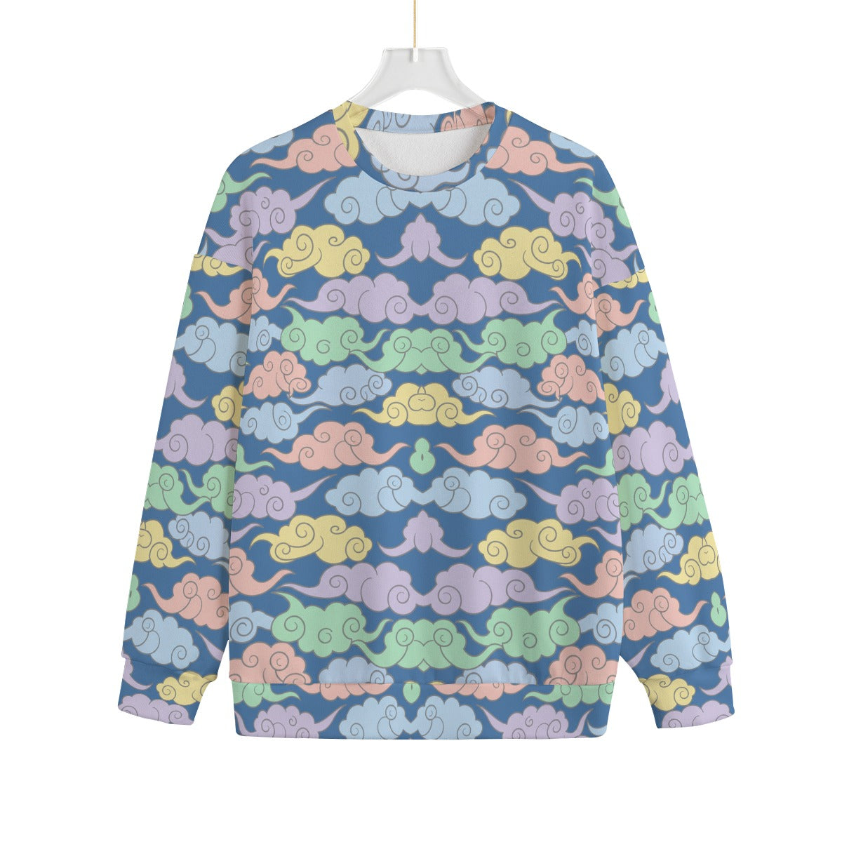 Unisex Drop-shoulder Knitted Fleece Sweater - view 1