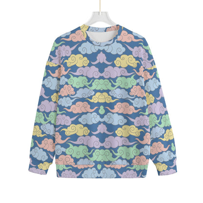 Unisex Drop-shoulder Knitted Fleece Sweater - view 1