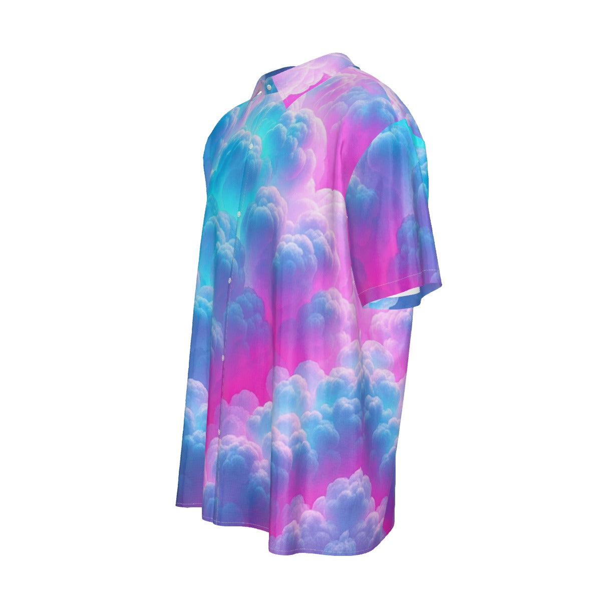 Men's Imitation Silk Short-Sleeved Shirt