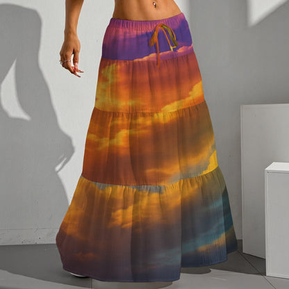 Women's Pleated Long Skirt