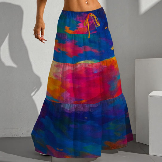 Women's Pleated Long Skirt