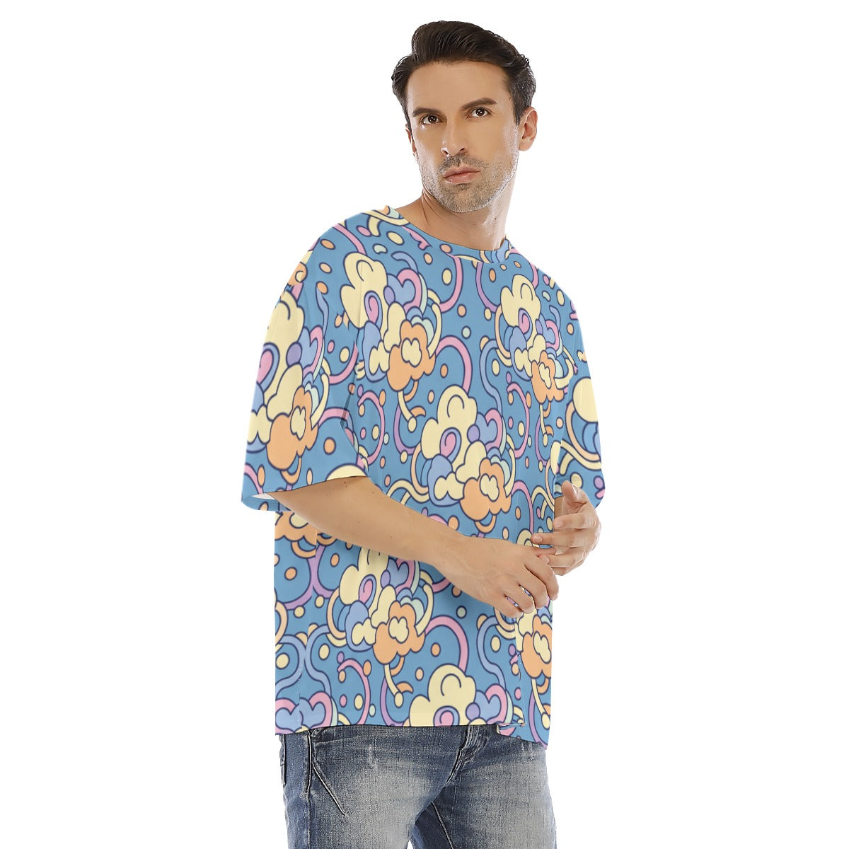 Men's Drop Shoulder T-shirt With Short Sleeve