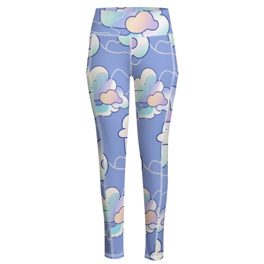 Functional Women's Yoga Leggings With Side Pockets|210GSM