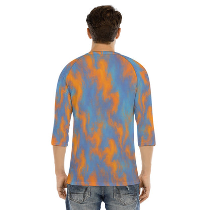 Men's Bracelet Sleeve T-shirt With Button Closure - view 4
