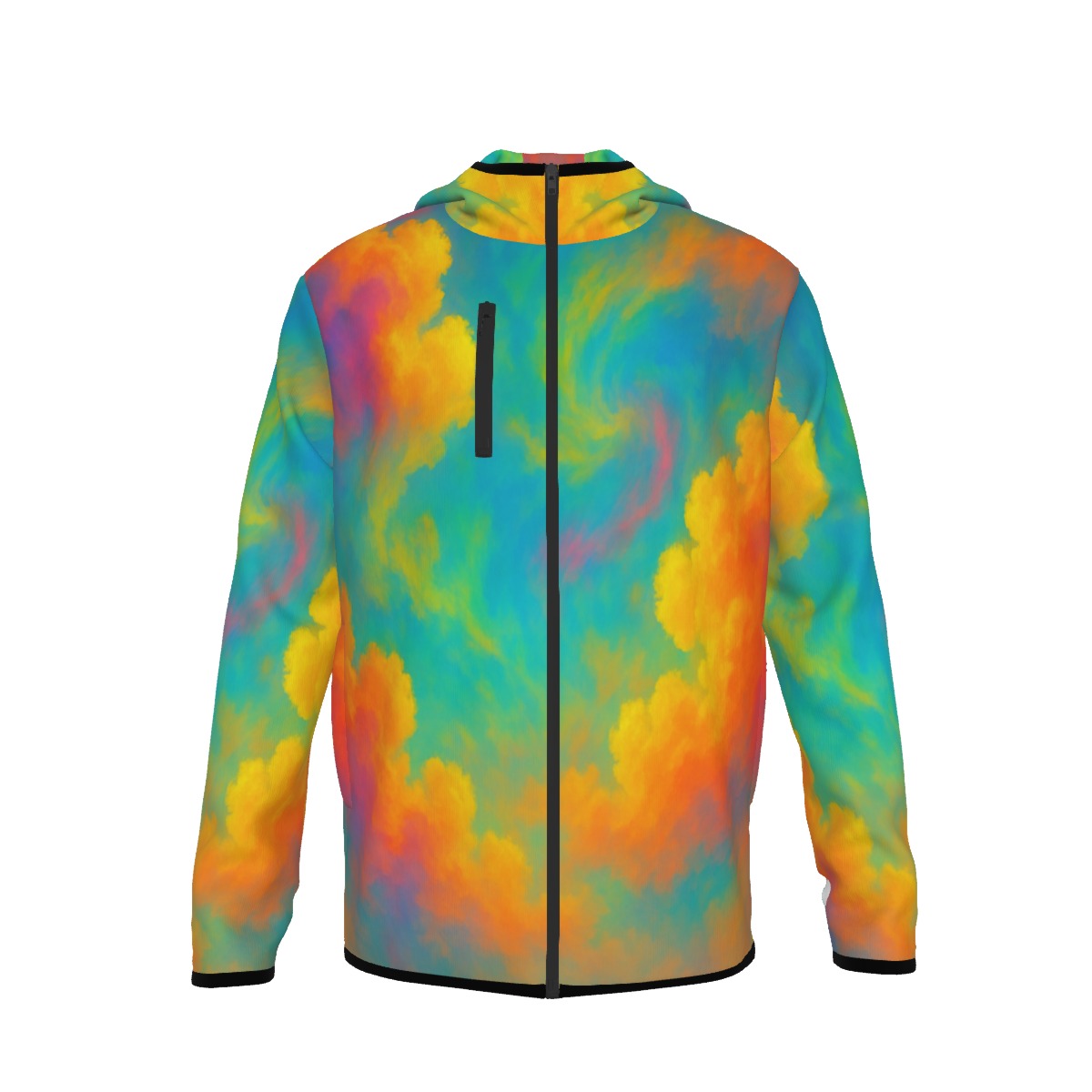 Men's Stylish Hoodie with Thumb Hole Design - view 1