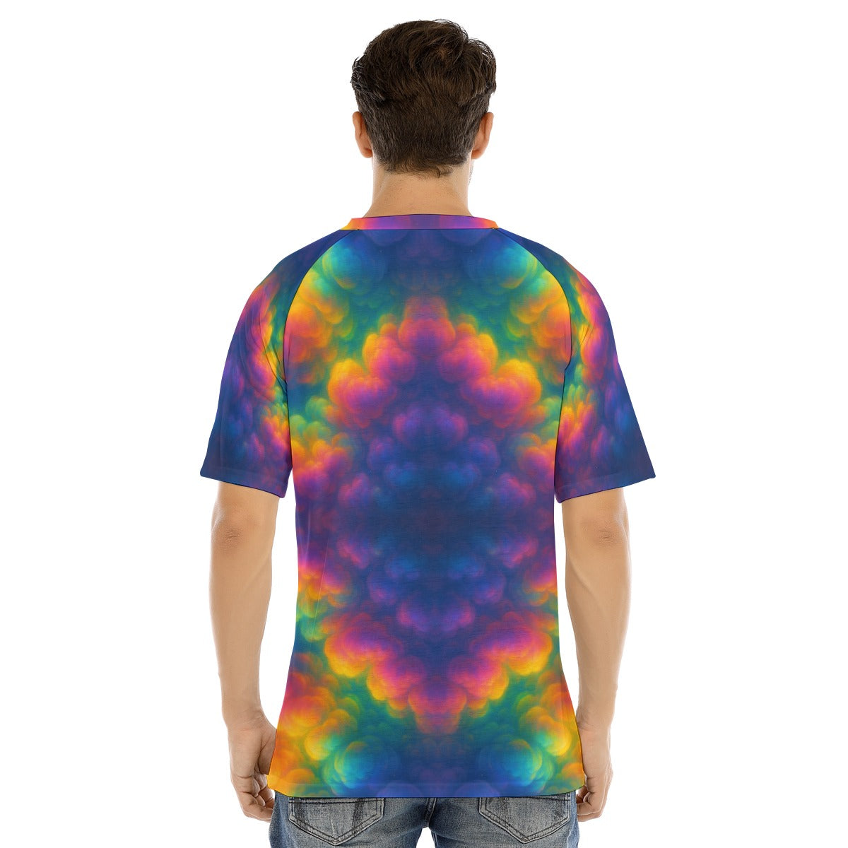 Men's Raglan Sleeve T-shirt With Button Closure