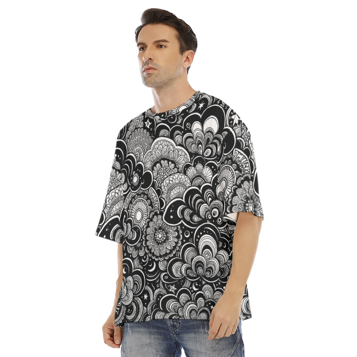 Men's Drop Shoulder T-shirt With Short Sleeve