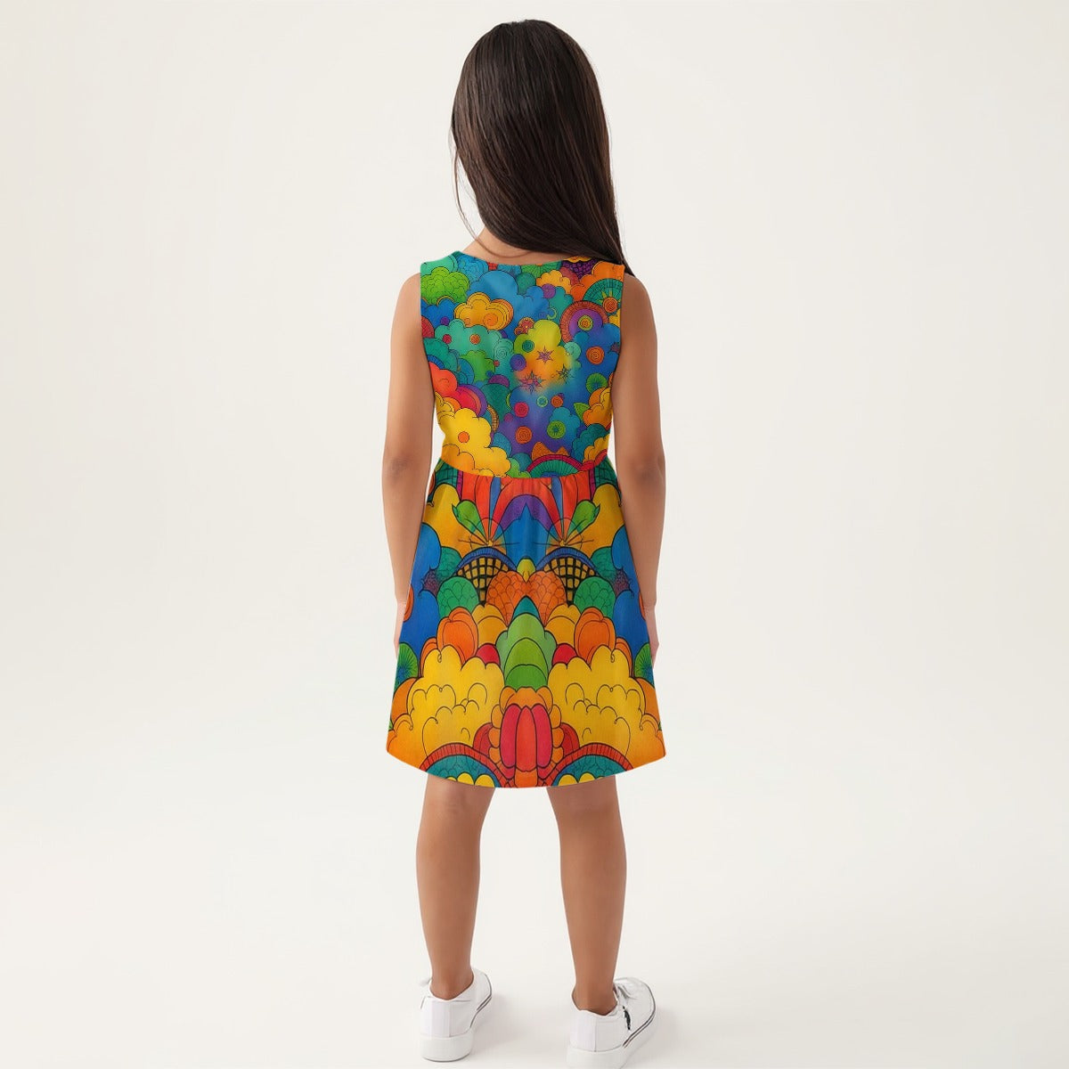 Unisex Girls Sleeveless A-Line Dress