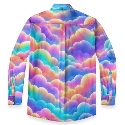 Men's Casual Lapel Long Sleeve Shirt|125GSM Cotton