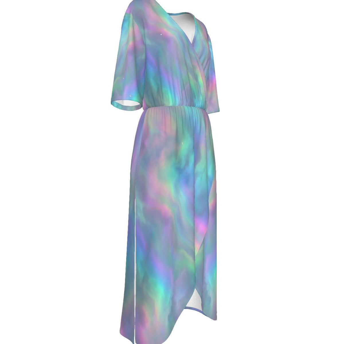 Women's Short Sleeve V-neck Dress