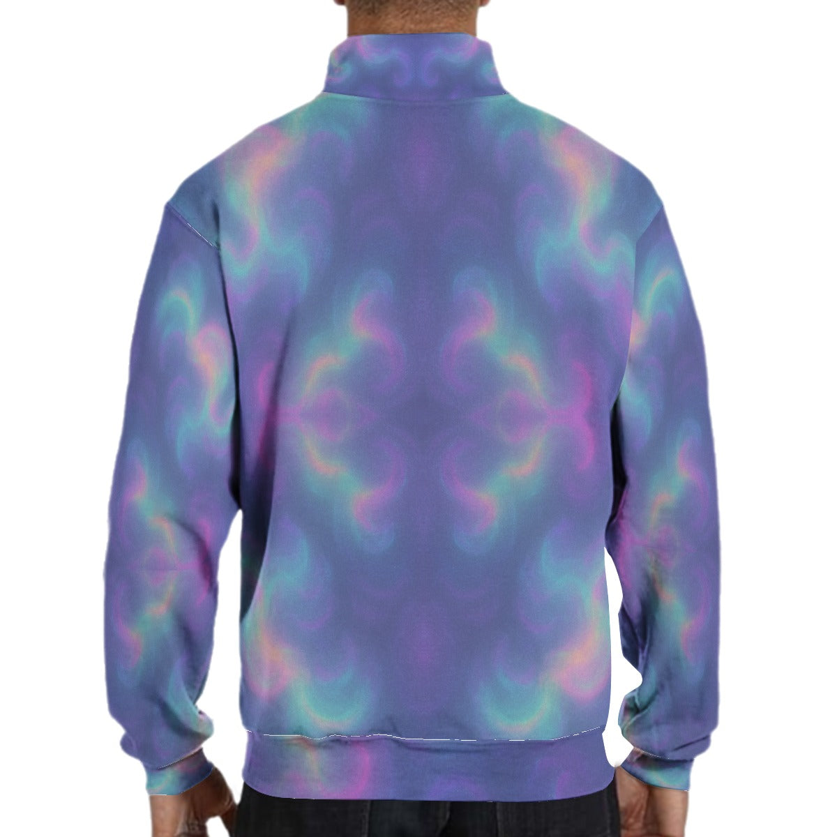 Men's Hidden Half-Zip Placket Hoodie