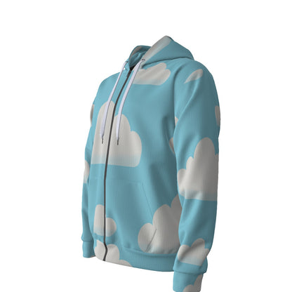 Unisex Zipper Hoodie With Black Lining