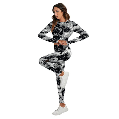 Women's Sport Set With Backless Top And Leggings