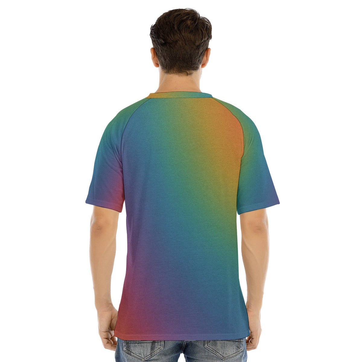Men's Raglan Sleeve T-shirt With Button Closure