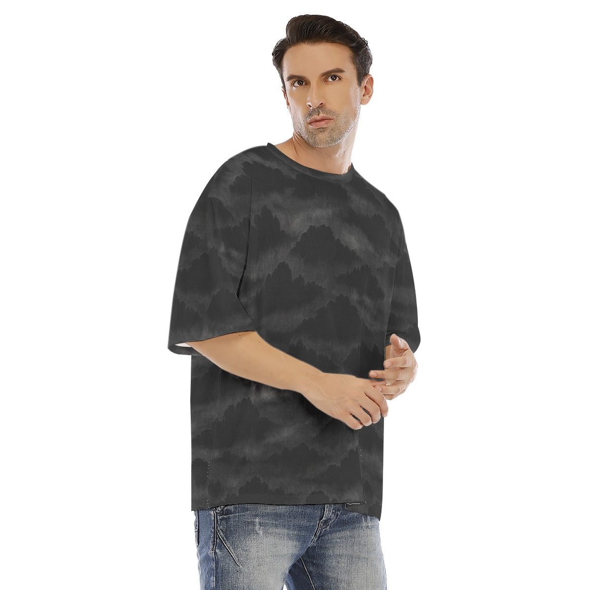 Men's Drop Shoulder T-shirt With Short Sleeve