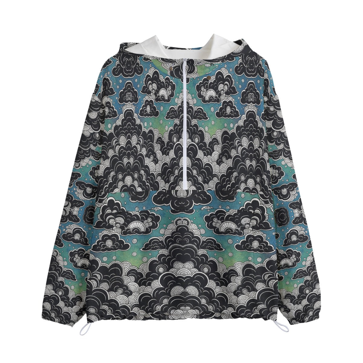 Unisex Pullover Jacket With Zipper Closure