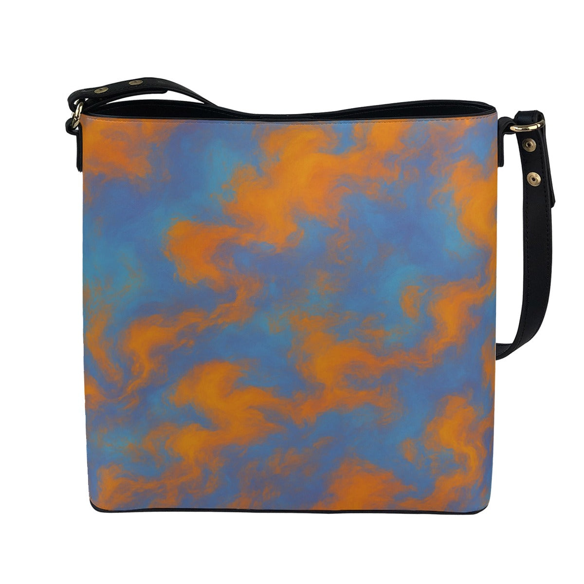 Unisex Minimalist Square Crossbody Bucket Bag