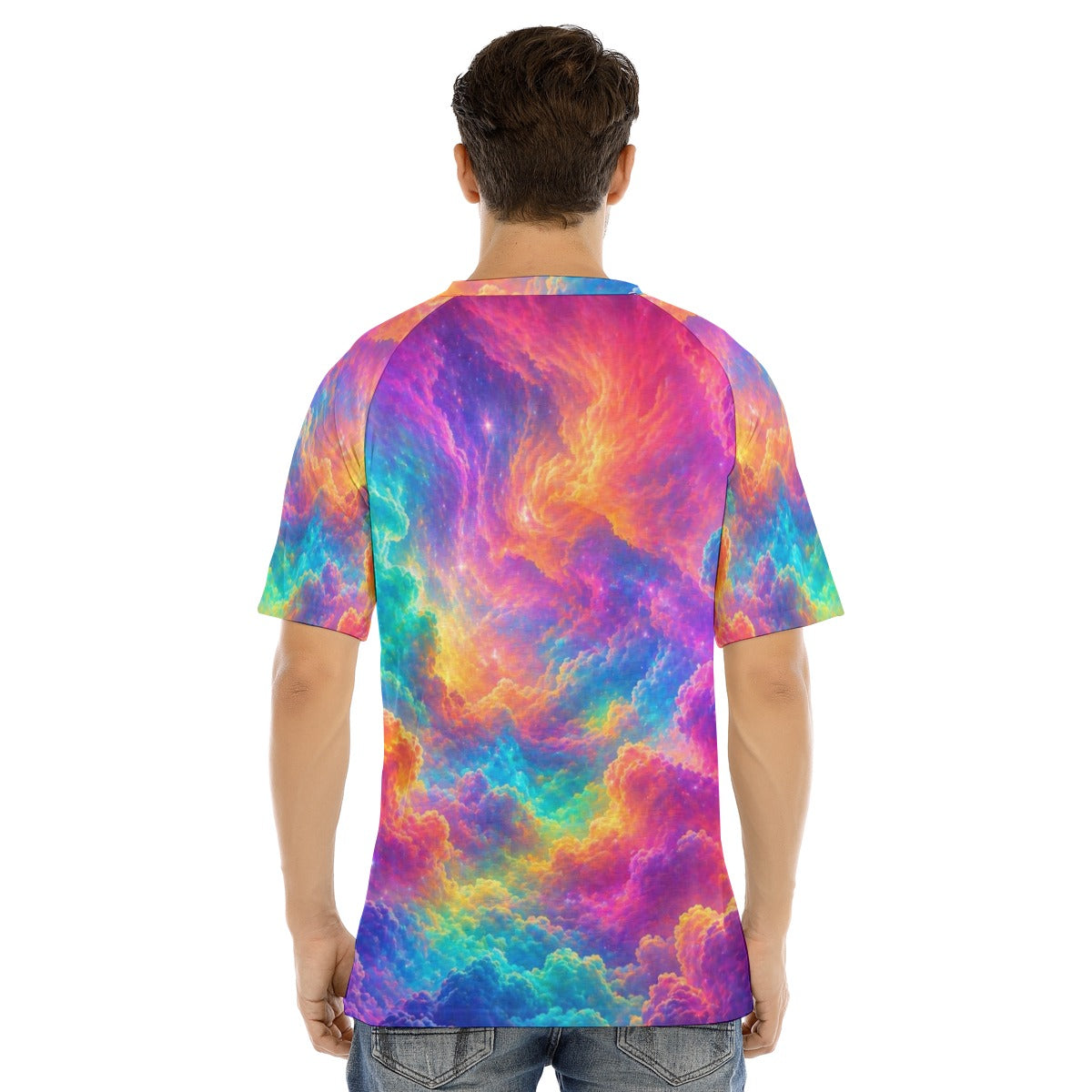 Men's Raglan Sleeve T-shirt With Button Closure